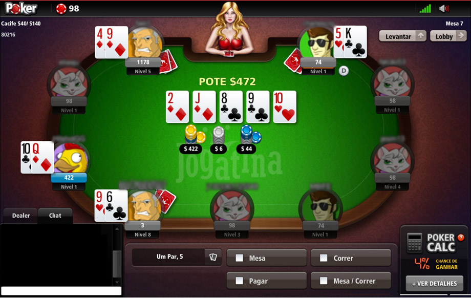 Jogue Texas Hold'em Poker Jogos Online